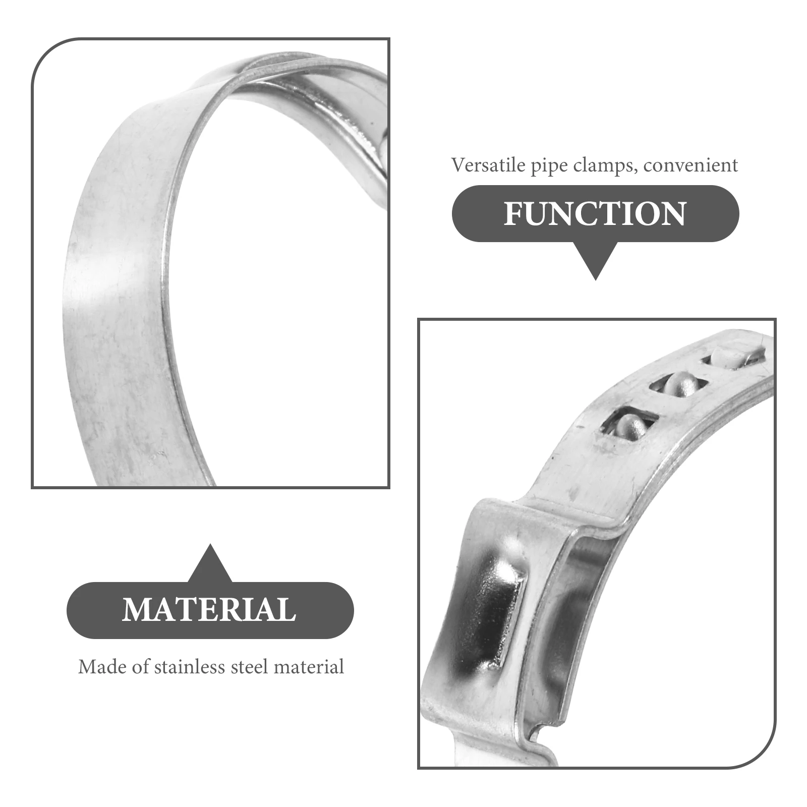 

24Pcs Stainless Steel Pex Clamps Versatile Pipe Fastening Clips for Plumbing and Water Line 1 Inch Pex Fittings