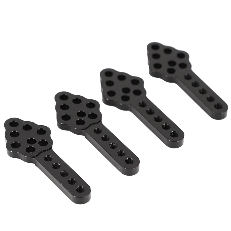 

ABUM-20Pcs CNC Metal Shock Absorber Mount Adjust Height Angle Stand For RC Crawler Car Axial SCX10 90046 D90 D110,Black