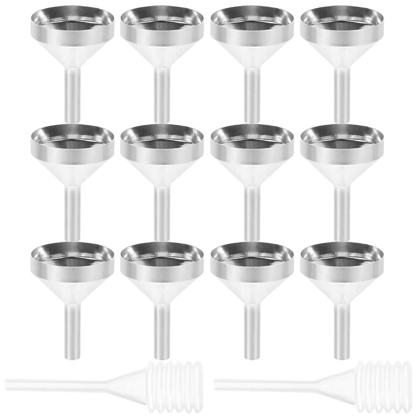 10 Pcs Funnel Science Laboratory Accessories Premium Funnels Miniature for Filling Perfume Small Aluminum Oxide Crafts Supplies