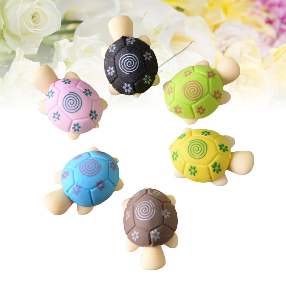 Lot de gommes à crayon en forme de tortue, 20 pièces, joli dessin animé, cadeau créatif pour enfants et étudiants (document)