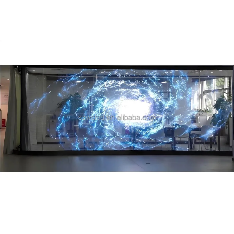 

Energy Saving P3.91 3D Holographic LED Film Hologram Transparent LED Display 3000-5000cd/m Brightness 3-Year Warranty
