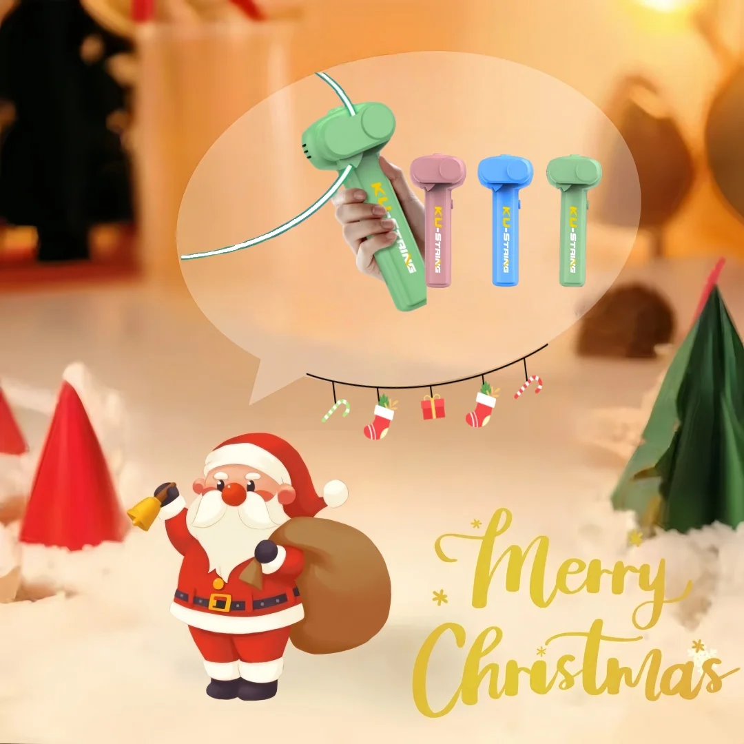 

Рождественская портативная светоизлучающая игрушка, светящаяся веревочная пусковая установка, детский подарок на вечеринку