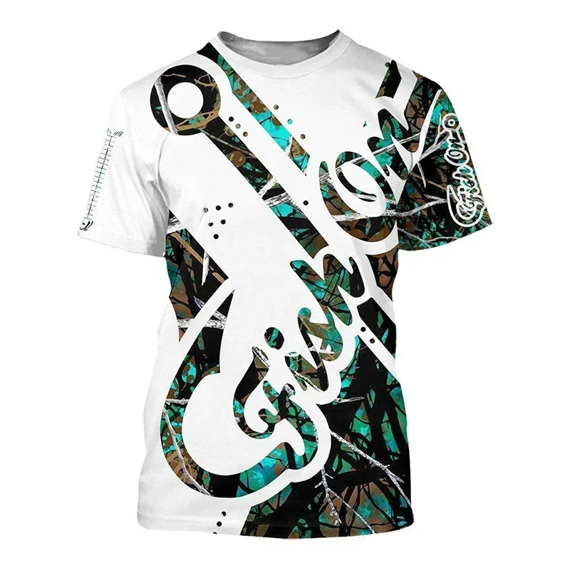 

New Summer Tide Go Fishing Pattern Men T-Shirts Casual 3D Print Tees Hip Hop Personality Round Neck Short Sleeve Quick-Dry