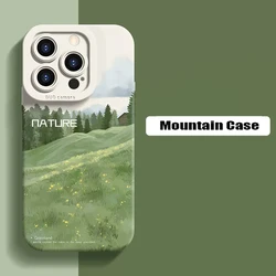 Mountain Clouds Pattern Case For Samsung Galaxy S21 S22 S23 S24 Plus Ultra Soft Silicone Protective Cover S 21 22 S22plus S21fe