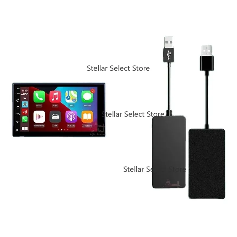 Aijia Wireless CarPlay Adapter Ai Box Android Player Auto Box Original Car System Upgrade WiFi 4G LTE