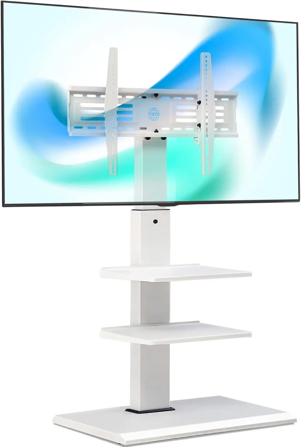 

Iron Base Universal Floor TV Stand Corner Swivel Tilt Mount for 32-75 Inch TVs with Height Adjustable