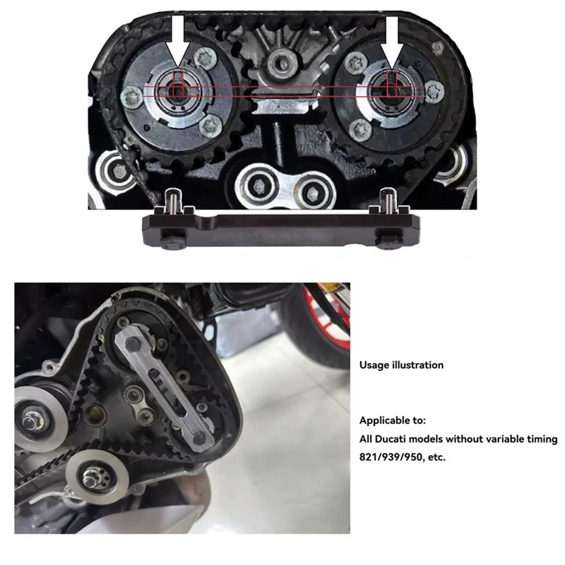 A85E-دراجة نارية حزام المحرك الأسطوانة توقيت أداة ل Ducati عمود الحدبات توقيت رمح قفل أداة