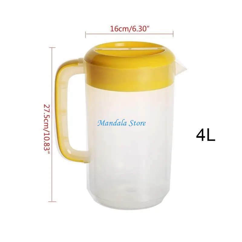 U2JC Non-Toxic Cold Water Kettle Pot Environmental Plastic Material Bottles 5 Colors