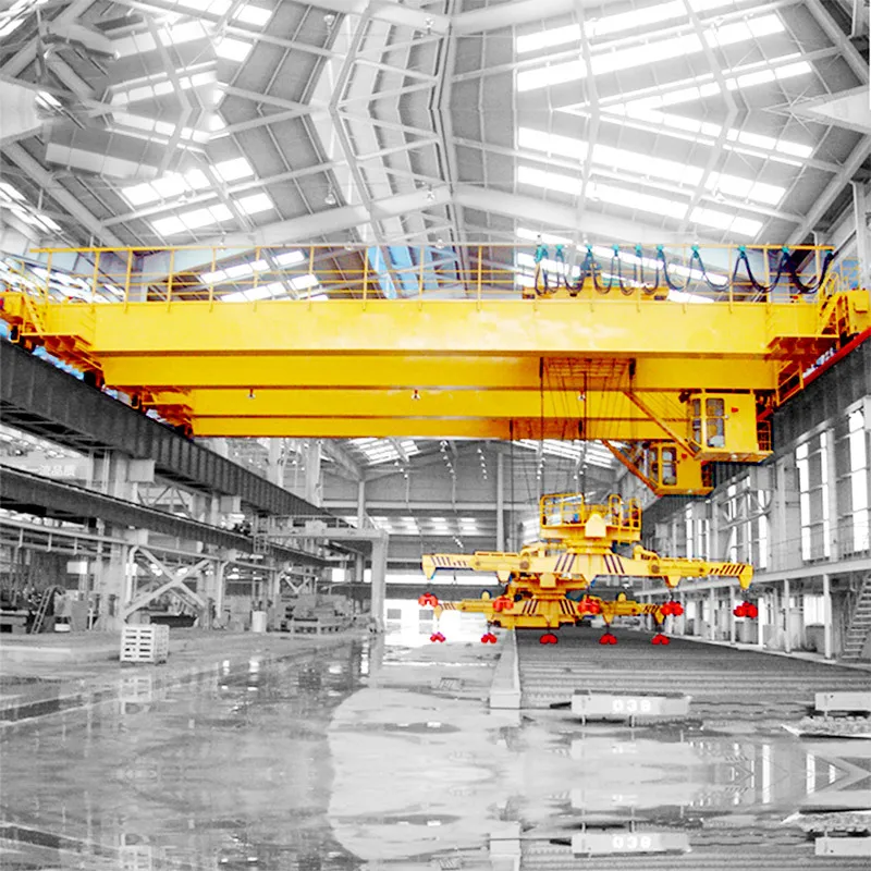 Customized full size QC type electromagnetic hook Overhead crane Electric double beam Overhead crane price