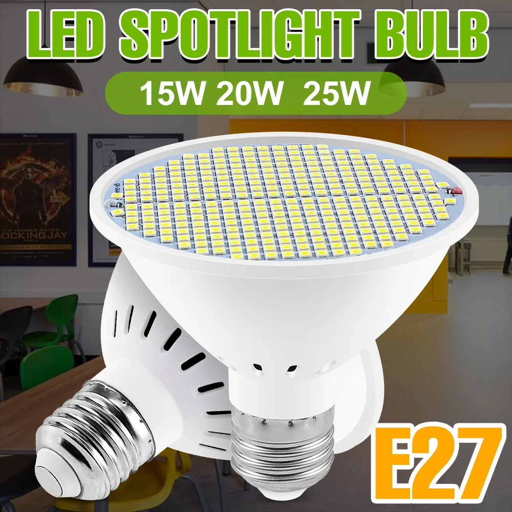 

25W LED High Brightness Bulbs E27 Indoor Spotlight 220V Ceiling Lamp Cold/Warm White Corn Light Kitchen Living Room Home Bulb