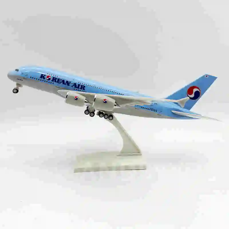 

A380 Aircraft Simulation Resin Die-Cast Scale 380 Airbus Korea Airplane Model 30CM Aviation Figures Scale 1:240 Decoration