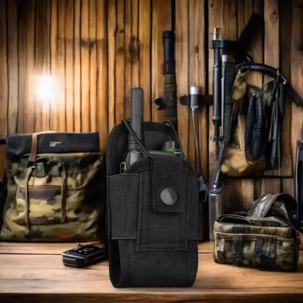 Taktische Walkie-Talkie-Tragetasche, Molle-Funkgerätetasche, tragbare Outdoor-Jagd-Sport-Hüfttasche, Interphone-Holster – Detail 8