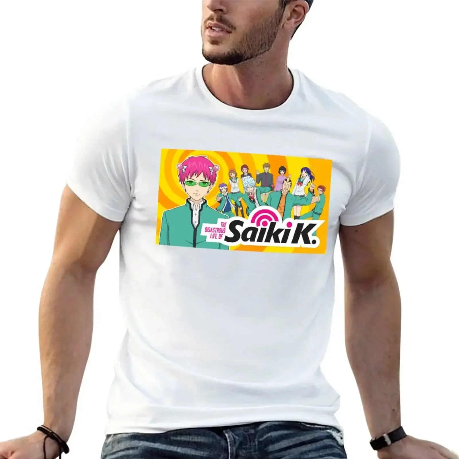 Saiki T-Shirt new ediion  shir kawaii clohes oversized  shir cusom  shir mens graphic -shirsUnisex T-shirs for Men W