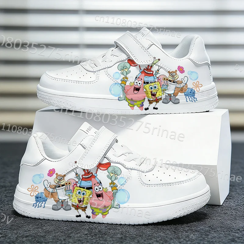 

Popular S-SpongeBobs Children's Cartoon Casual Shoes Boys Girls Cute Soft Sole Lightweight Sports Shoes Kids Gift Ships in 24