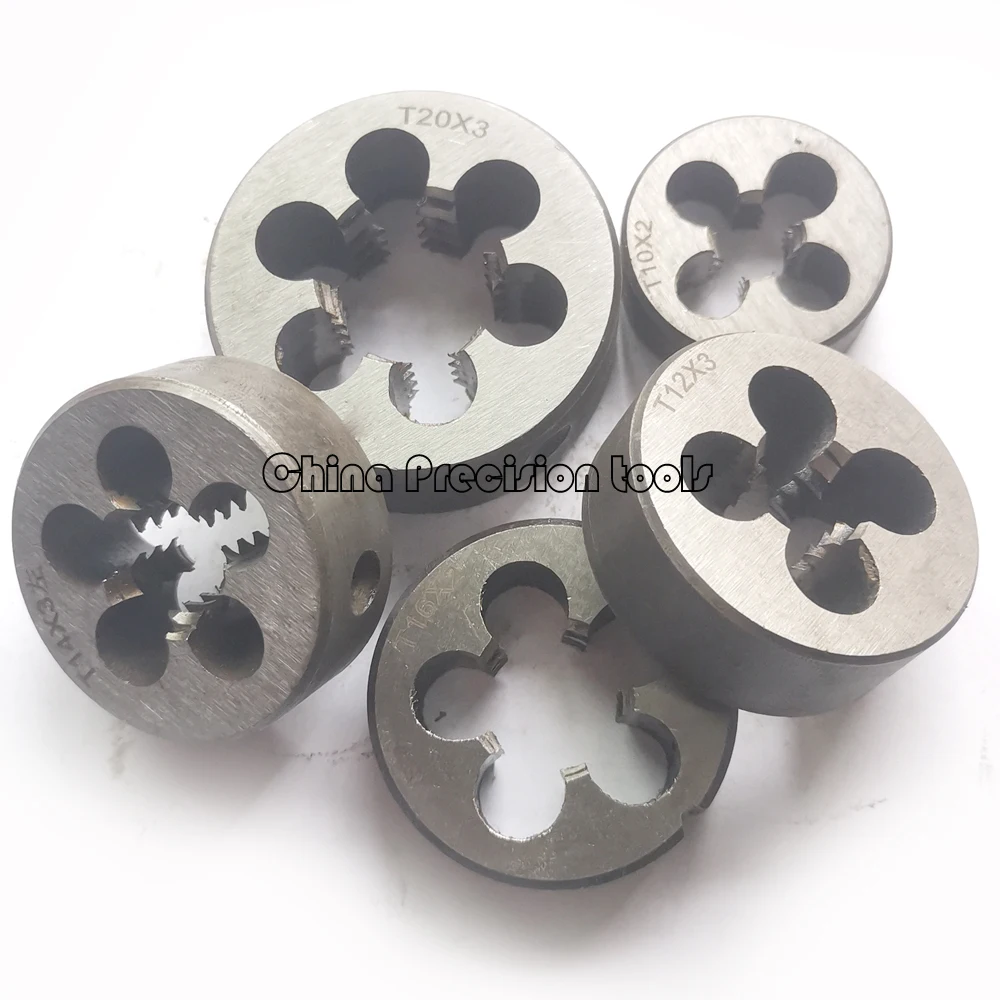 Troquel de rosca trapezoidal, troqueles redondos de tornillo trapezoidal izquierdo y derecho Tr8 Tr10 Tr12 Tr14 Tr16 Tr18 tr20 T8 T10 T12 T14 T16 T18 T20