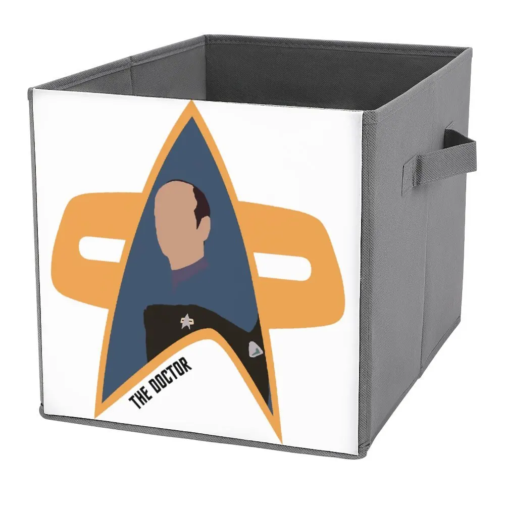 Folding Storage Box Doctor Star Trek Voyager Storage Bins Organizer Division Towels Durable Casual Graphic Convenient Bedroom St