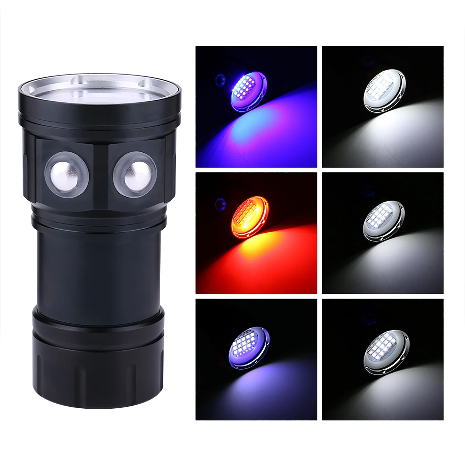 Camp Flashlight IPX8 18000lm 500M Flashlight Waterproof Lamp Light Underwater Outdoor Camp Underwater Flashlight Waterproof Lamp