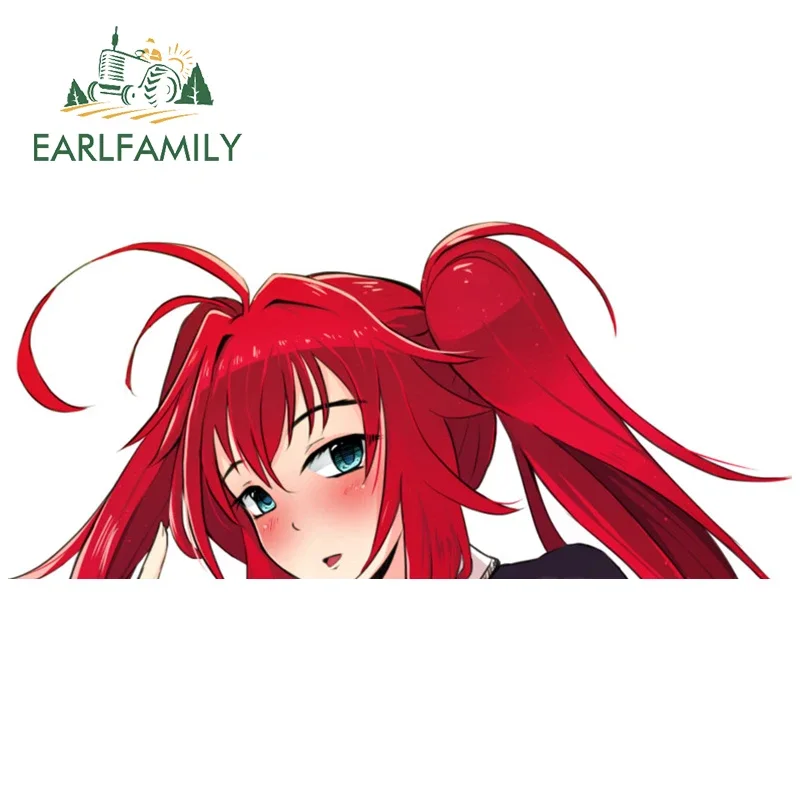 

EARLFAMILY 13 см x 6 см Rias Gremory Peek автомобильные наклейки виниловые аниме креативные наклейки на окна индивидуальный декор для ноутбука и скейтборда