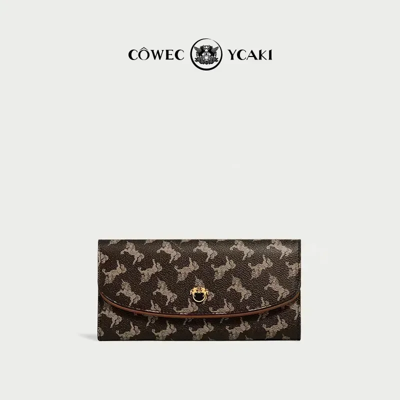 Original Cowec Ycaki 2023 Brand New Autumn and Winter Commuting Practical Change Bag for Women Popular Element Wallet Gifts