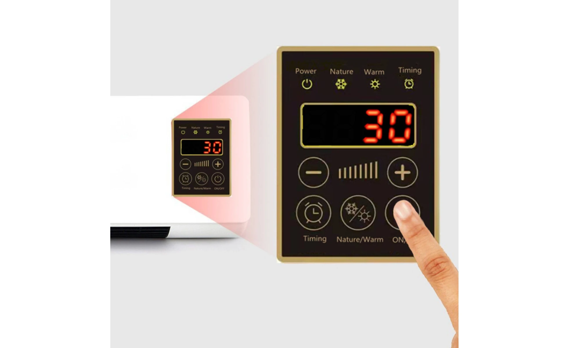 Heater and Air Conditioner PTC Fast Heating Wall Mounted Heater Cooler Portable Mini Heating and Cooling 6-Hour Timer Climate Heater and Air Conditioner PTC Fast Heating Wall Mounted Heater Cooler Portable Mini Heating and Cooling 6-Hour Timer Climate