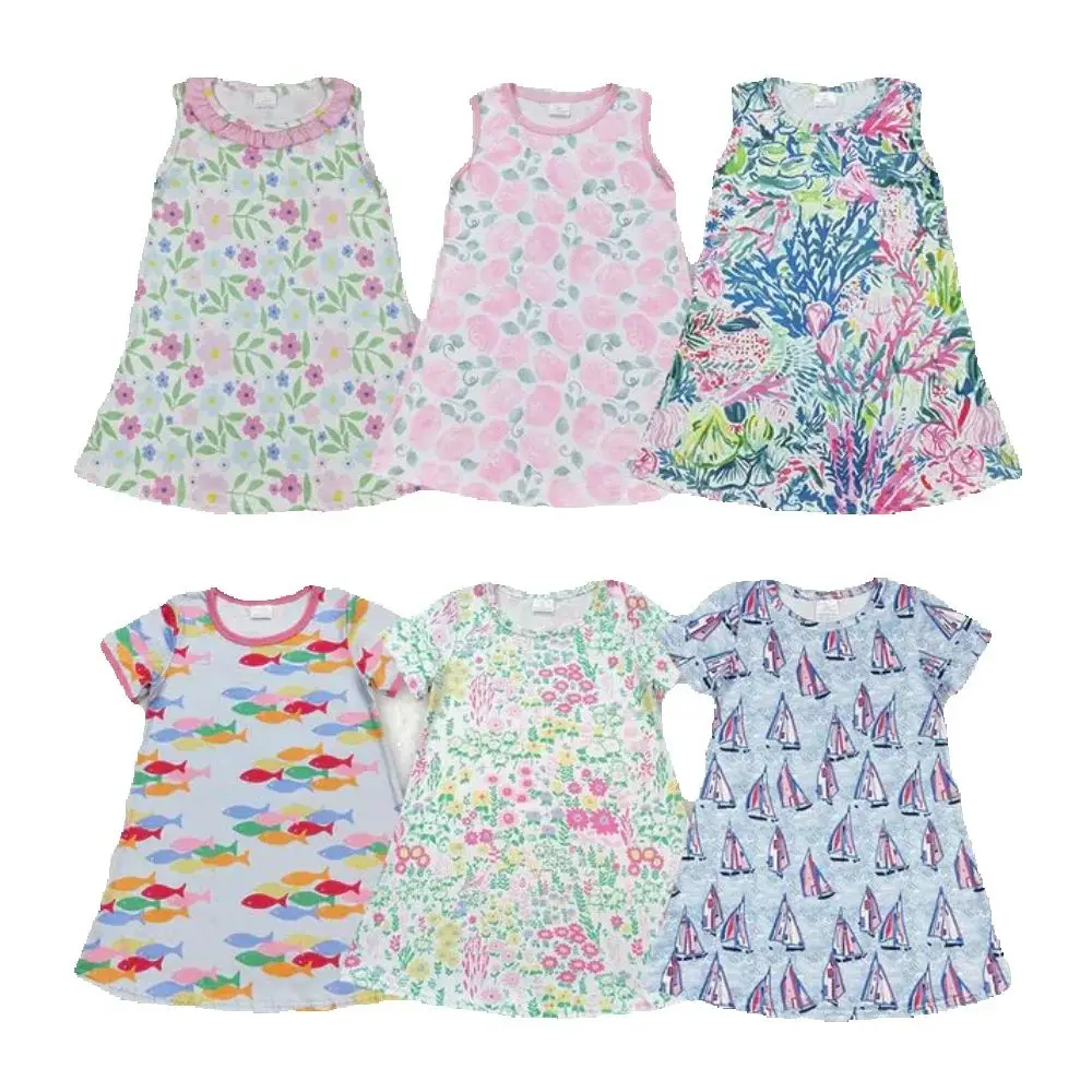 

Baby kids clothing Sibling summer girls Sibling Baby Girls Summer Fashion Knee Length Dresses