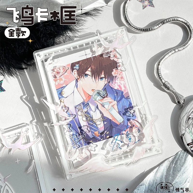 

Новые украшения Acg, серия птиц, открытки, рамка для открыток с украшением, 5-дюймовая/6-дюймовая стойка для выставки товаров, декоративные украшения