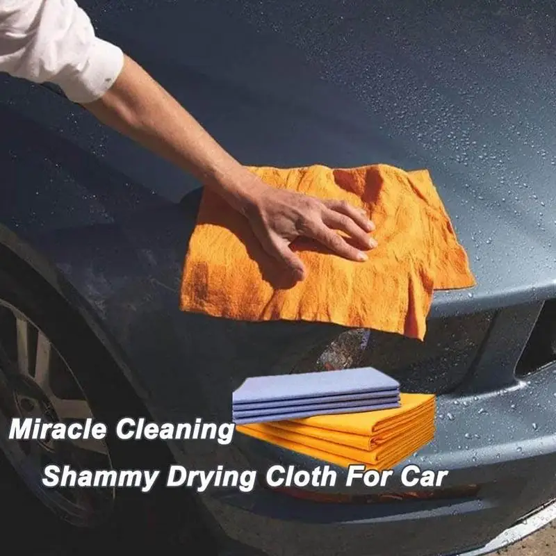 

8pcs Ultra-Absorbent Chamois Towel Reusable Kitchen Towel Cleaning Shammy Cloth Machine Washable For Car Drying for Window Floor