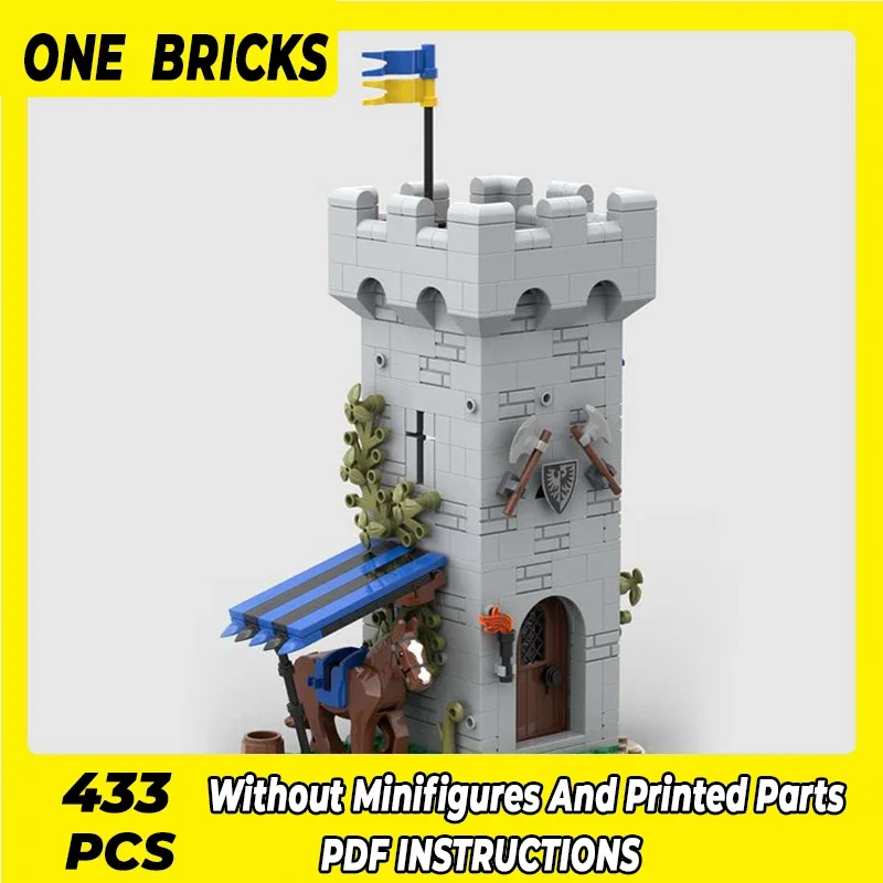 Technical Moc Bricks Fortress Model Black Falcon Nest Castle Modular Building Blocks Gifts Toys For Children DIY Sets Assembling