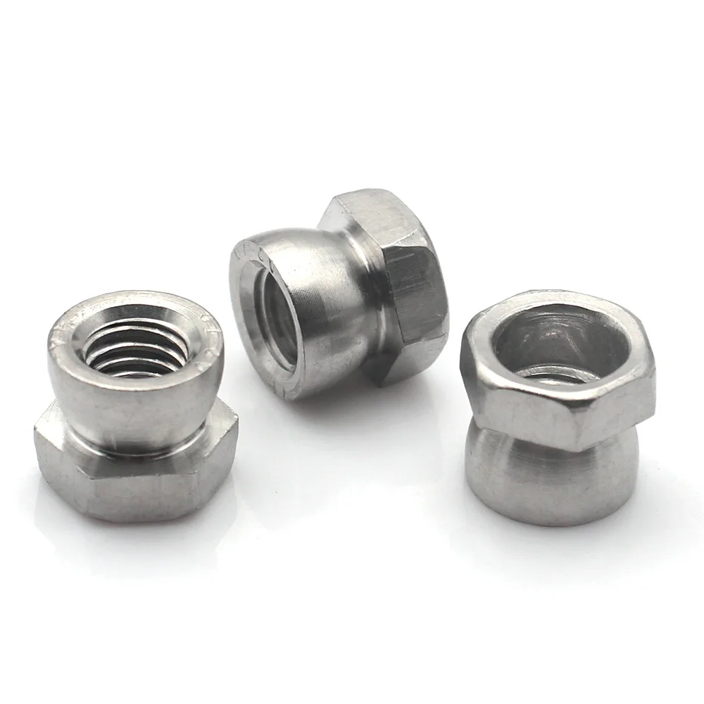 1/2/3/5/12 шт. M5 M6 M8 M10 M12 304 Нержавеющая сталь, отрывная гайка, противоугонная защитная гайка, устойчивая к несанкционированному доступа крышка болта