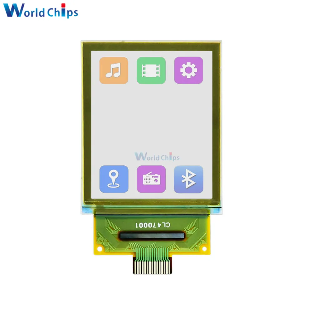 Imagem -02 - Ângulo de Visão Total Oled Resolução 128x64 Rgb Colorido Driver Ld7318 Interface Spi Fios 15pin Tela Transparente