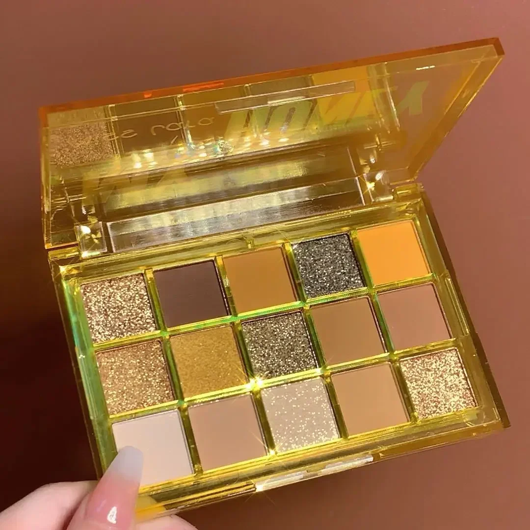 Miss Lara-paleta de sombras de ojos para fiesta, paleta de neón, 15 sombras mate brillantes, pigmento mate