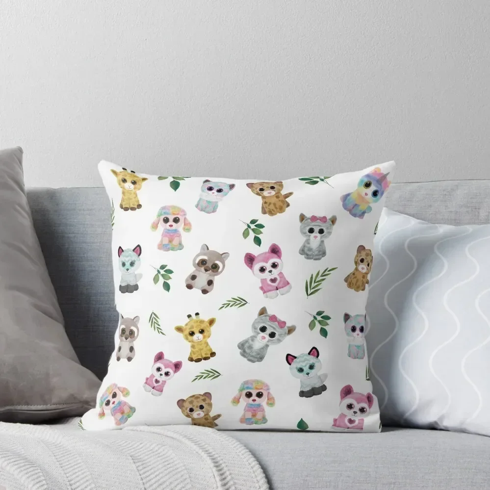 

Beanie Boo Throw Pillow Embroidered Cushion Cover Rectangular Cushion Cover Cusions Cover Pillowcases Cushion Covers Sofa pillow