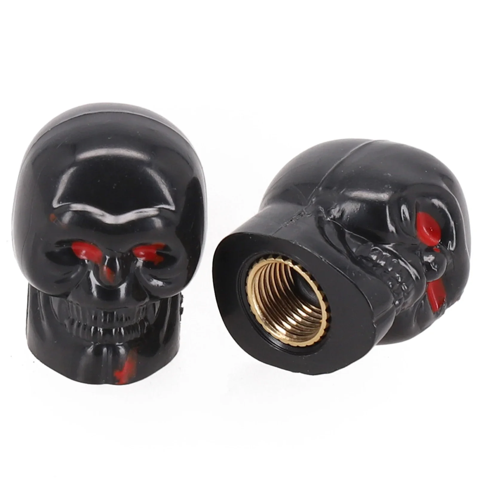 2/4pcs Skull Valve Caps Car Wheel Tires Accessories Stems Covers Auto Styling For Ford Toyota Audi VW Skull Style Valve Cover