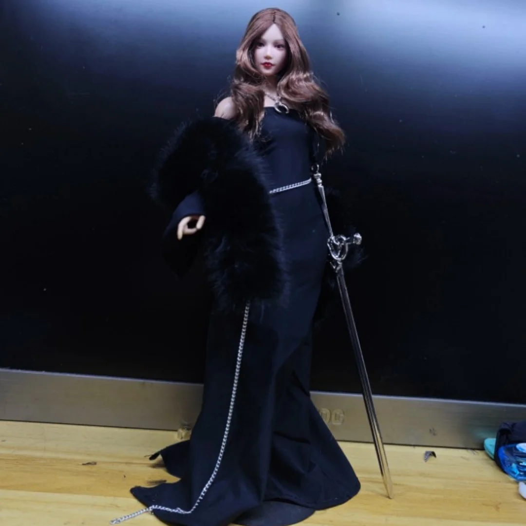 

1/6 Scale Female Black dress Skirt Model Toys For 12" figure figure Clothes Clothes for 12inch Action Figure Toys