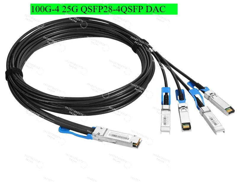 10Gigabit SFP+SFP28 10G 25G 40G100G DAC High Speed Cable Stacked Cable Direct Cable Optoelectronics 1min 4 QSFP-4SFP10G 1/2/3/5m