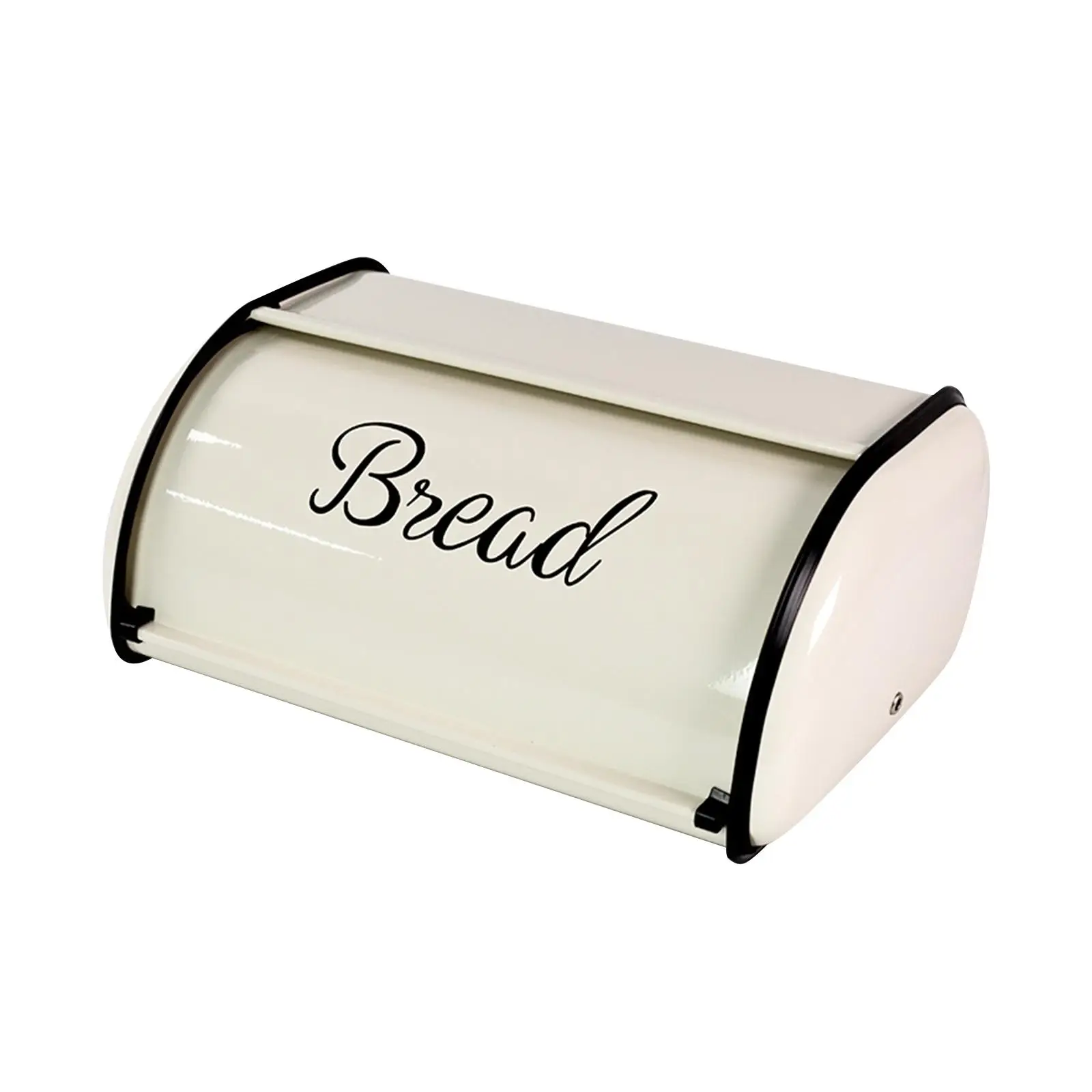 Roll Top Bread Bin Vintage Portable Bread Box for Countertop Bread Storage