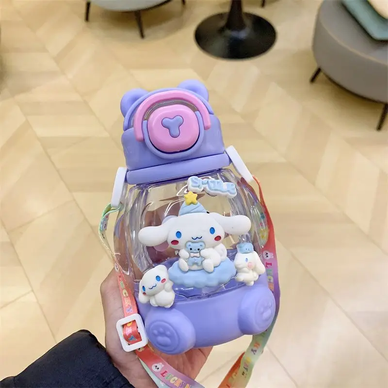 かわいい漫画のアニメキャラクタークロミ食品グレードの新しいスタイルの子供の水カップ女子学生夏ポータブルストローカップ卸売