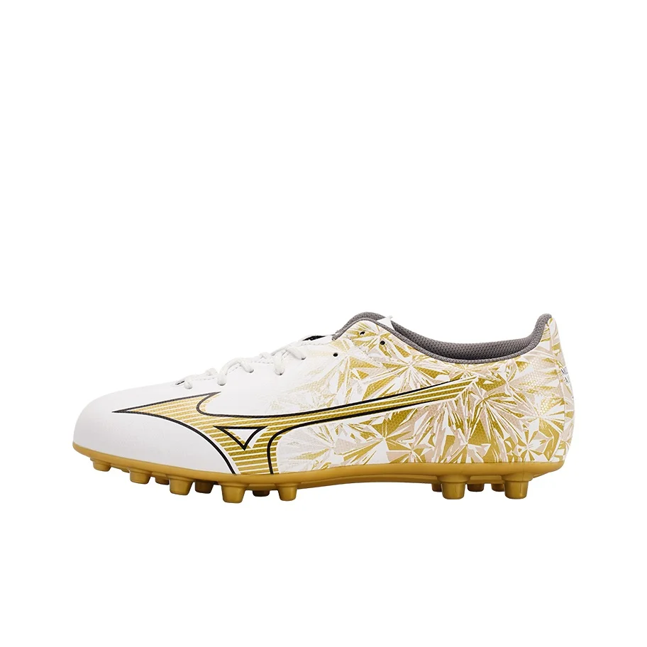 Mizuno Slip Resistant, Abrasion Resistant, Breathable Soccer Shoes Men's White Gold P1GA246650