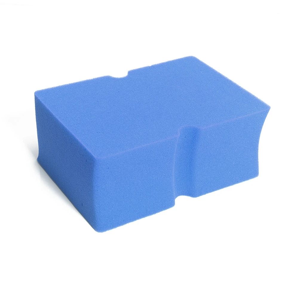 Car Wash Sponge Soft Foam Grid Super Absorbent Sponge Easy-Grip Non Scratch Car Cleaning Tools Auto Accessories Blue