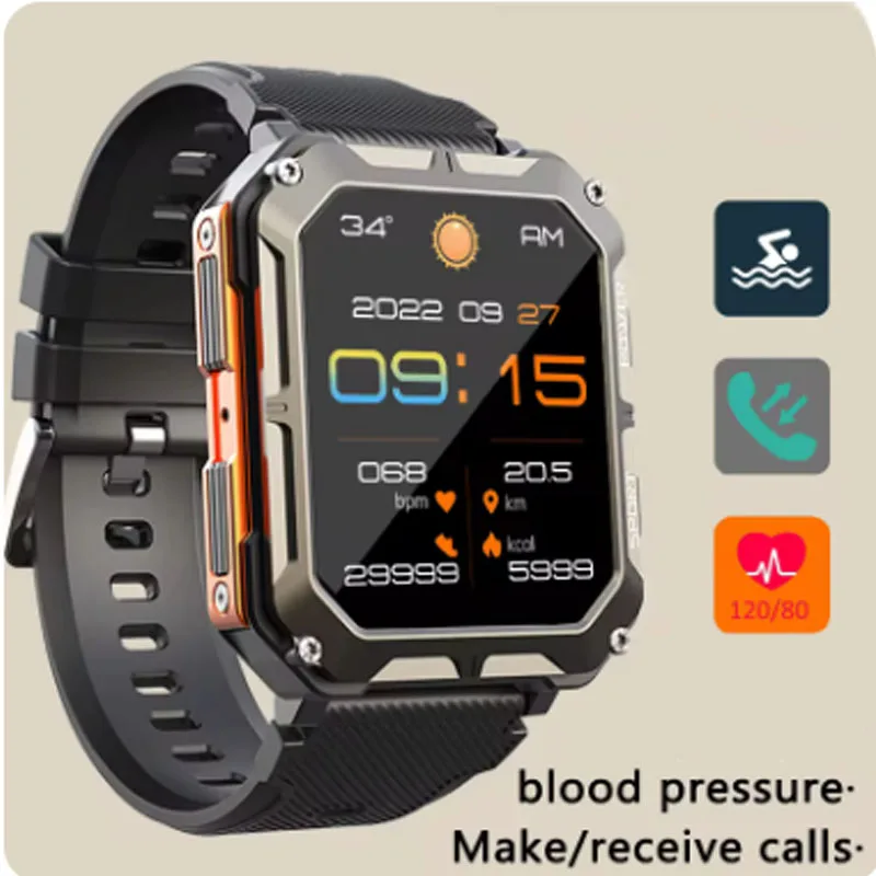 

For ZTE nubia Red Magic 7S song Xperia Men Smart Watch Bluetooth Call Steel Band Waterproof Sports Fitness Watch For Android IOS