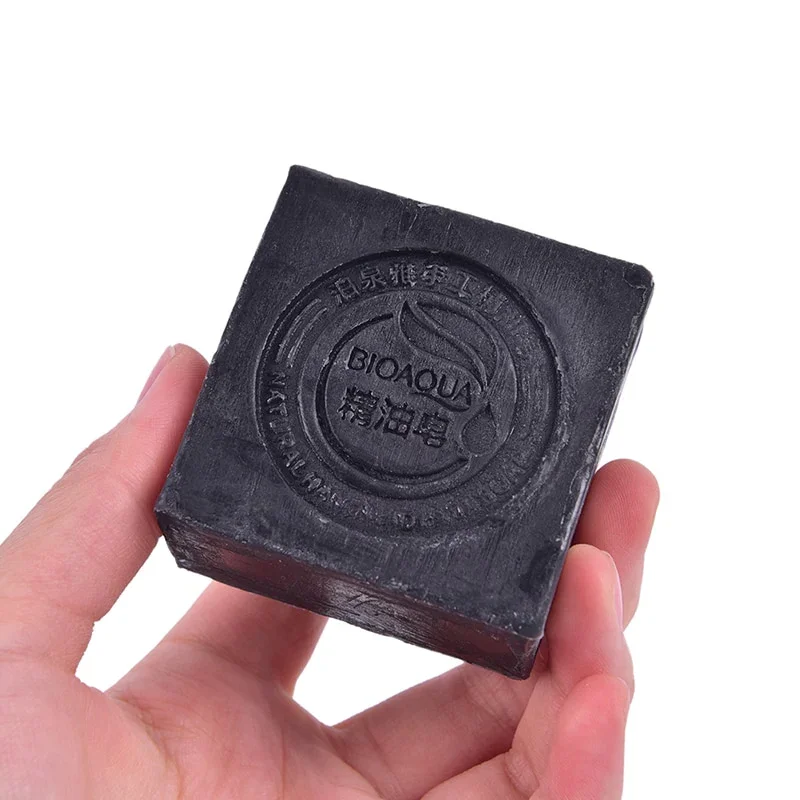 Bamboo Charcoal Handmade Soap 100g Skin Moisturizing Deep Cleansing Oil Control Blackhead Remover Face Wash Hair Bath Skin Care