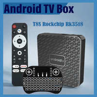 Global Version T8S Smart TVBox New Android 14 TV Box  Rockchip Rk3518 Google Assistant Multimedia Player 2.4G&5G Wifi 8K BT5.4