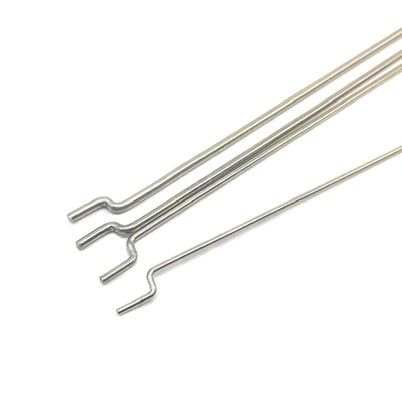 Varilla de empuje de Metal en forma de Z, 5 piezas, diámetro de 1,2/1,5/1,8/2mm, acero inoxidable, L300mm, para conectar Servo y timón