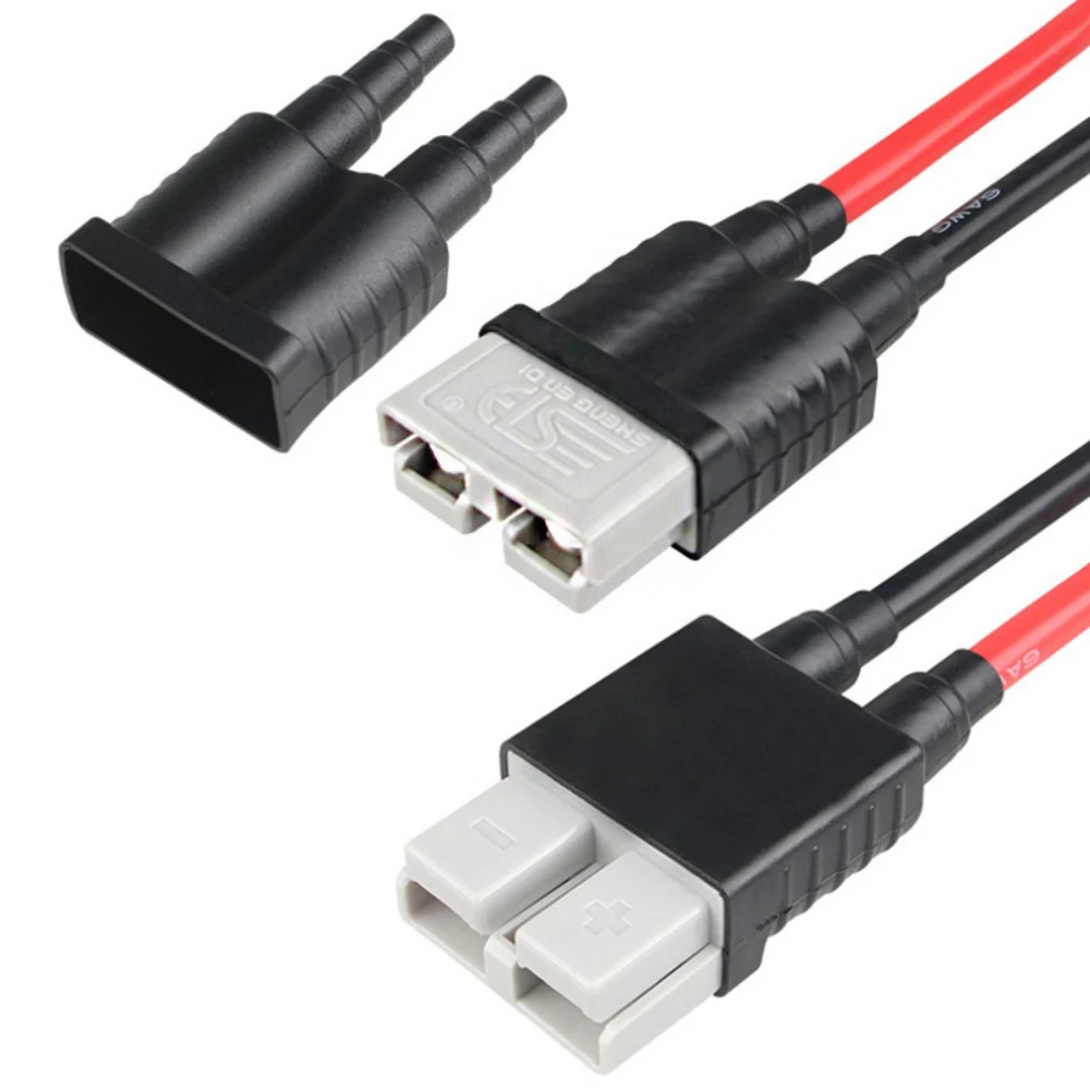 

​120A 600V Waterproof Sheath Dustproof Flat Card Slot Cable PVC Connector Dust Cover for Anderson Connector 2PCS