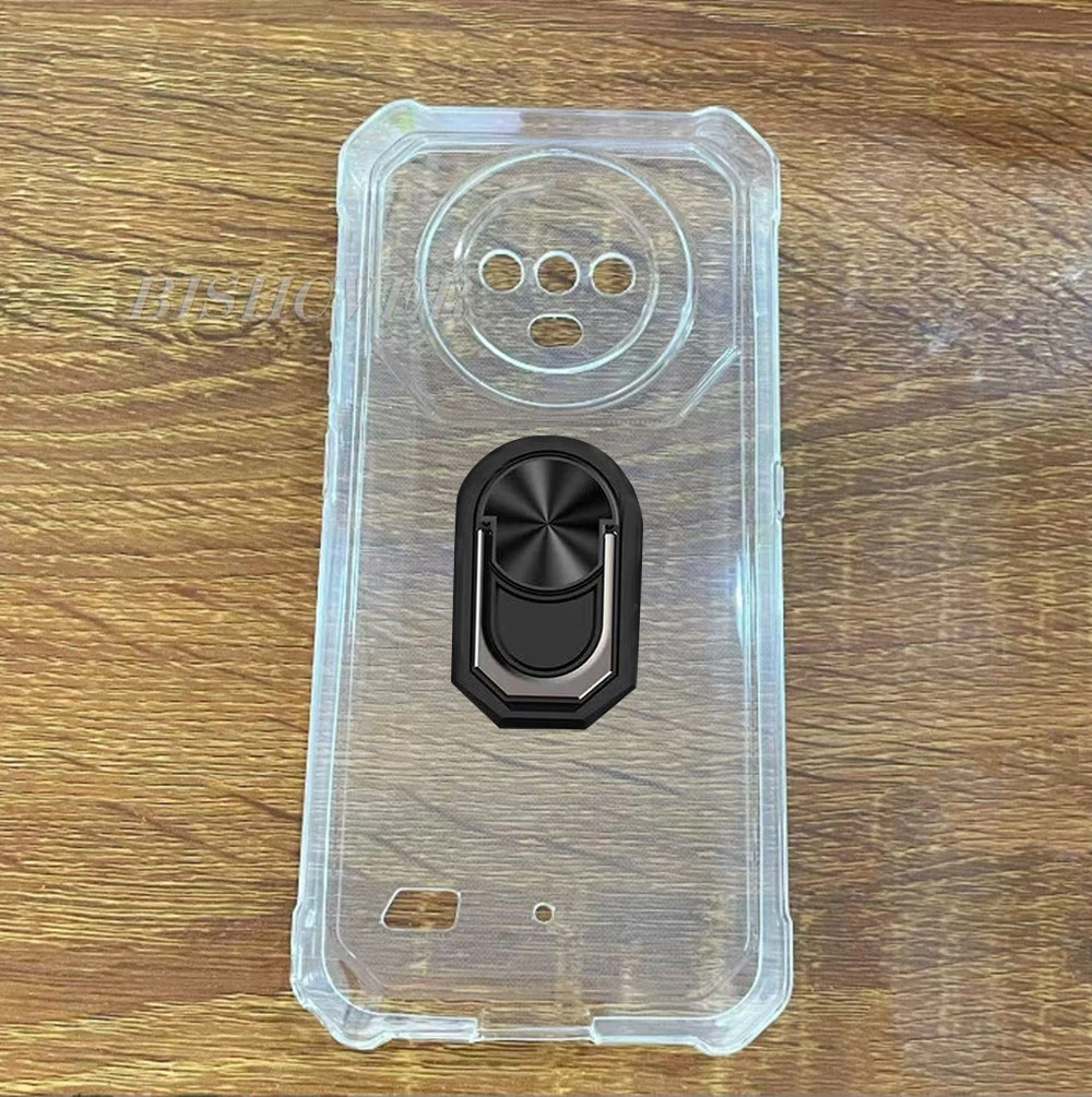 Shockproof Ring Holder For Cubot KingKong ES Case Soft Silicone TPU Protective Holder Cover