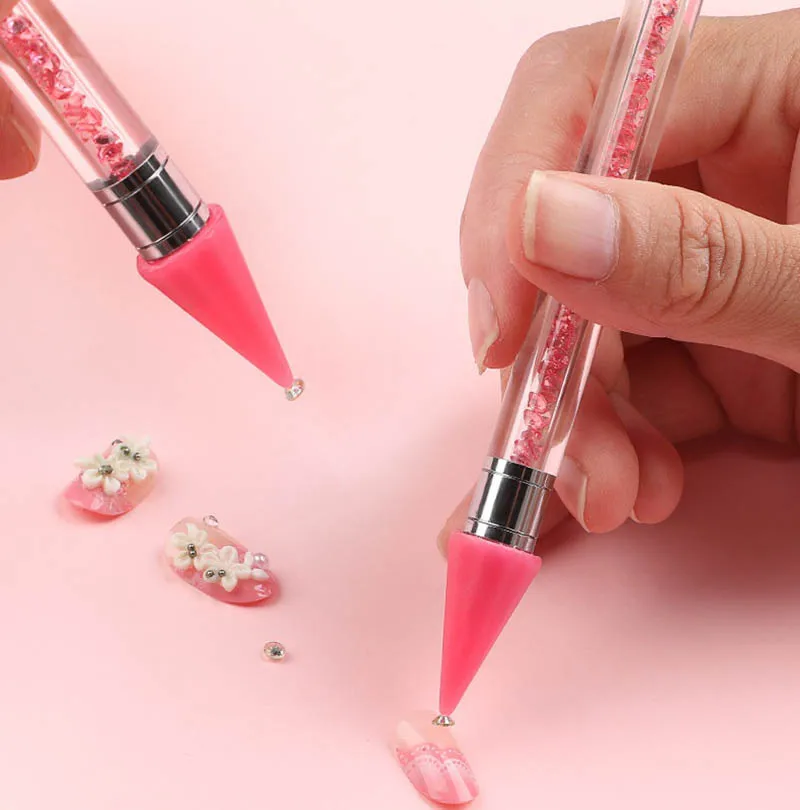 8PCS Rhinestone Wax Pen Head for Nail Art Gem Picker Tool Replacement Tip for Rhinestone Picker Wax Pencil For Nail Tools