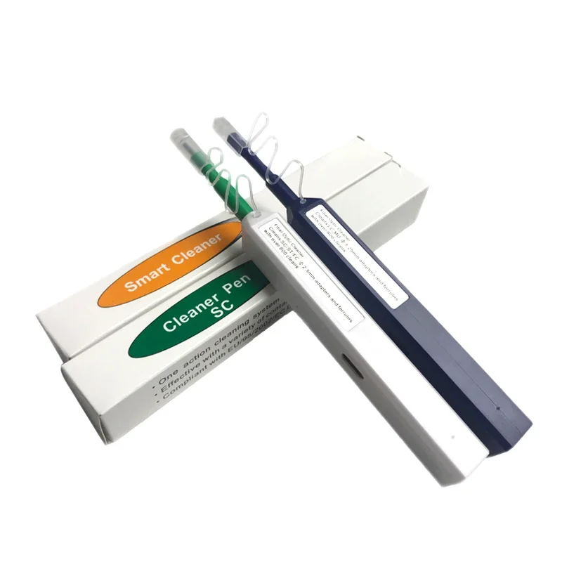 

2/5pcs/Lot 2.5mm(SC/ST/FC/E2000) Fiber Optic Cleaner Pen 1.25mm(LC/MU) FTTH One Touch Cleaning Tool Cleaning Number of 800 Times