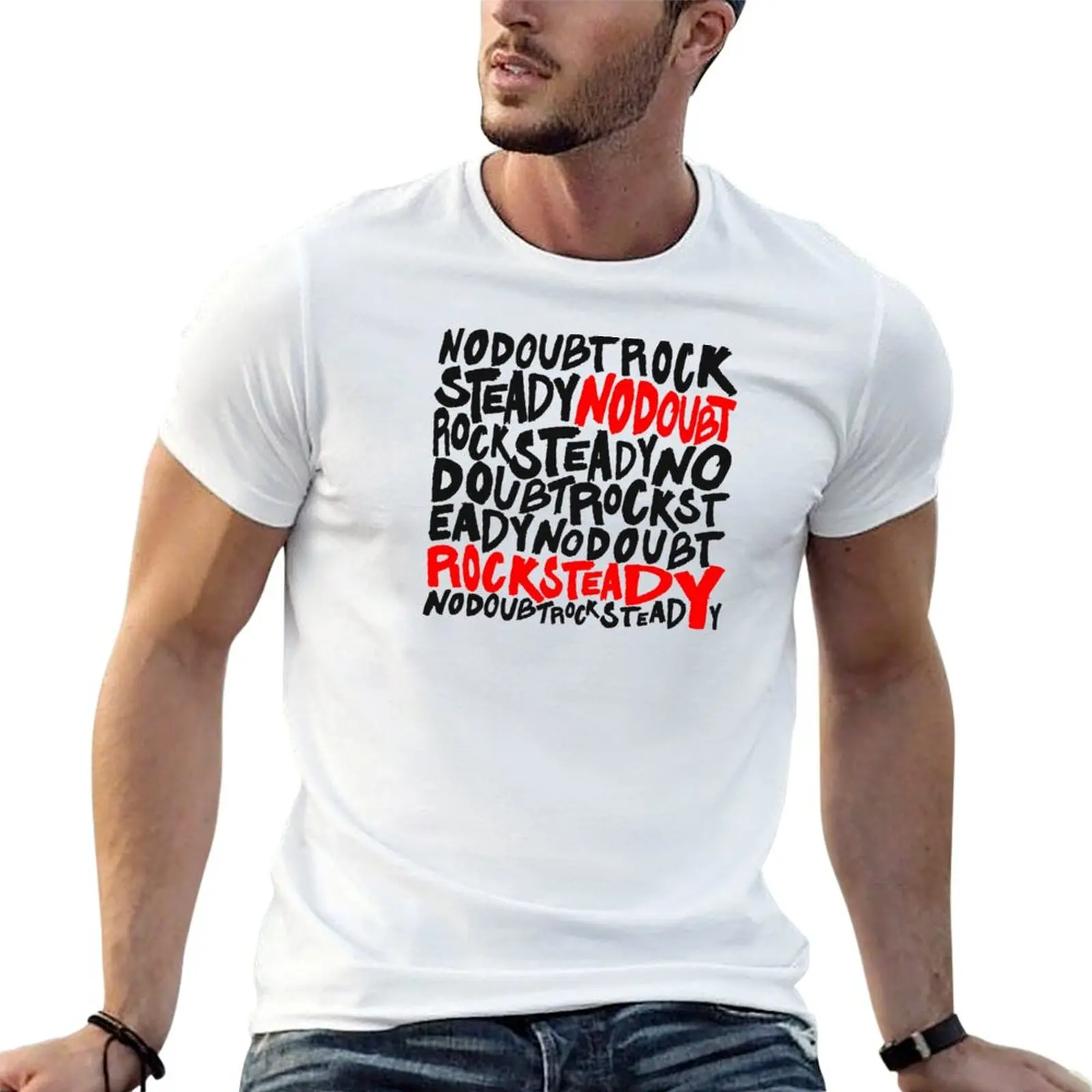 No Doubt Rock Steady WBG T-Shirt Haut décontracté minimaliste à manches courtes