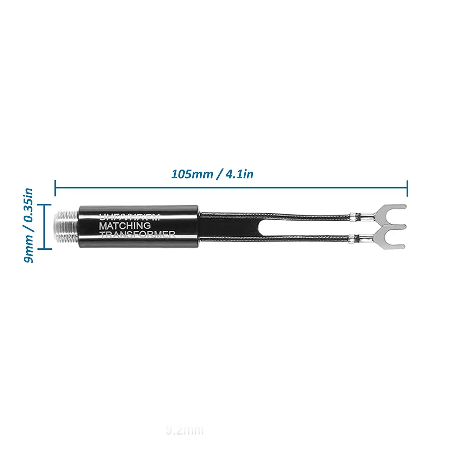 12 sztuk dopasowanie transformatora 75 Ohm do 300 Ohm Adapter UHF/VHF/FM Balun Antenne konwerter transformatora adaptery z F żeńskie gniazdo