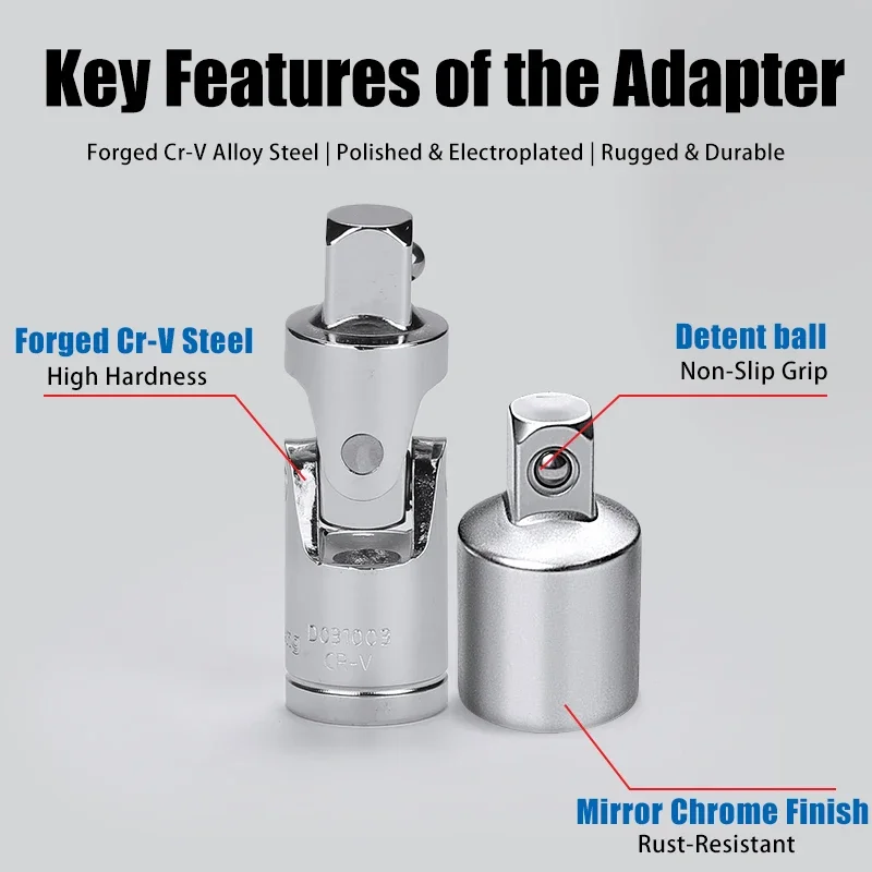1/2 "12.5 مللي متر تمديد بار شريط منزلق عازمة قضيب مجموعة مقابس قطب العالمي المشترك أدوات يدوية أدوات إصلاح السيارات